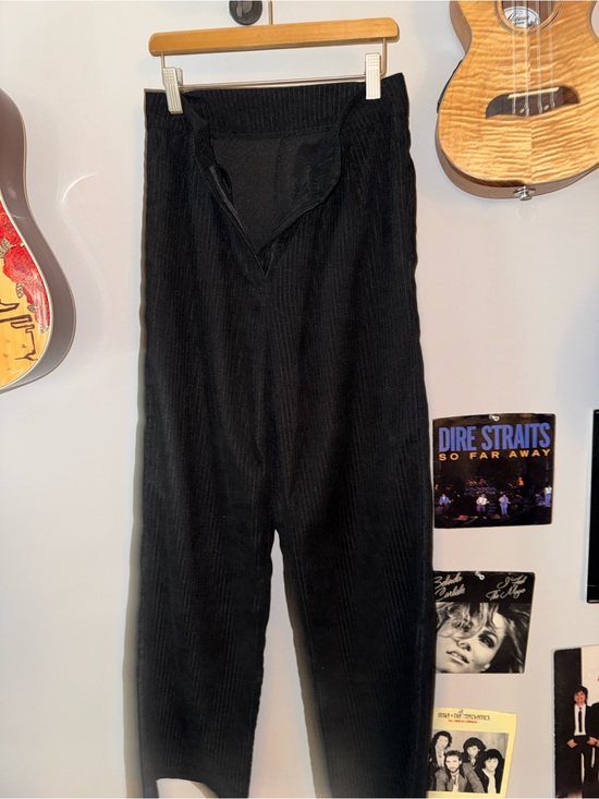 Pants - Black Ribbed Knit Men’s Pants
